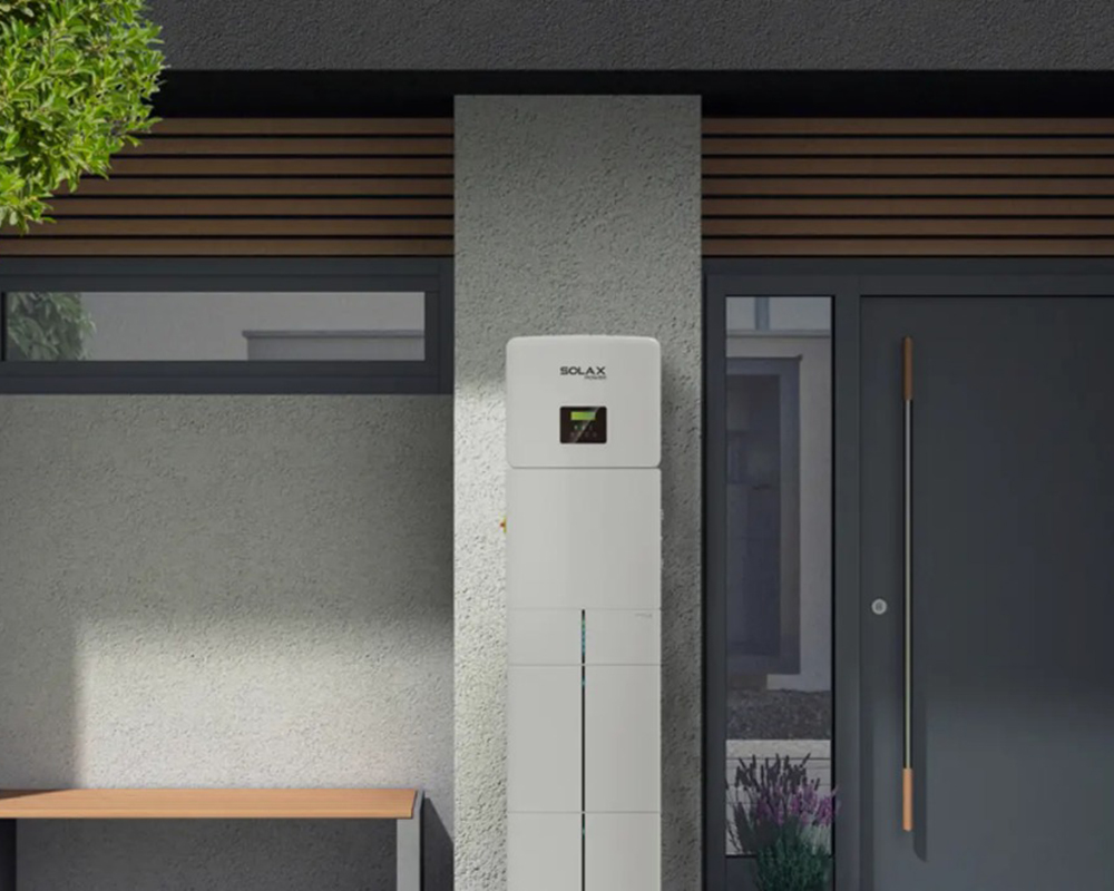 Solax battery storage system installed in a home